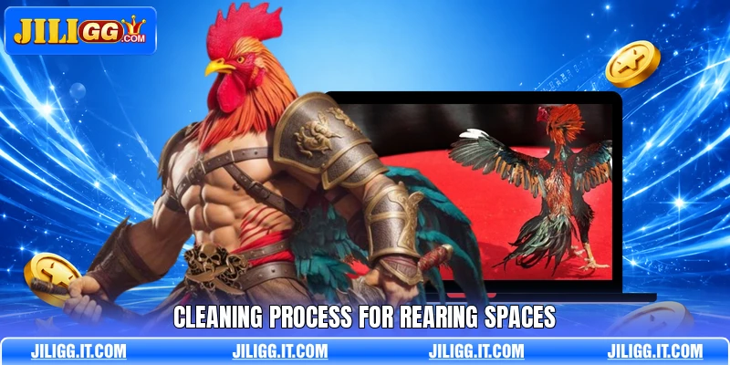 Cleaning process for rearing spaces Cleaning process for rearing spaces