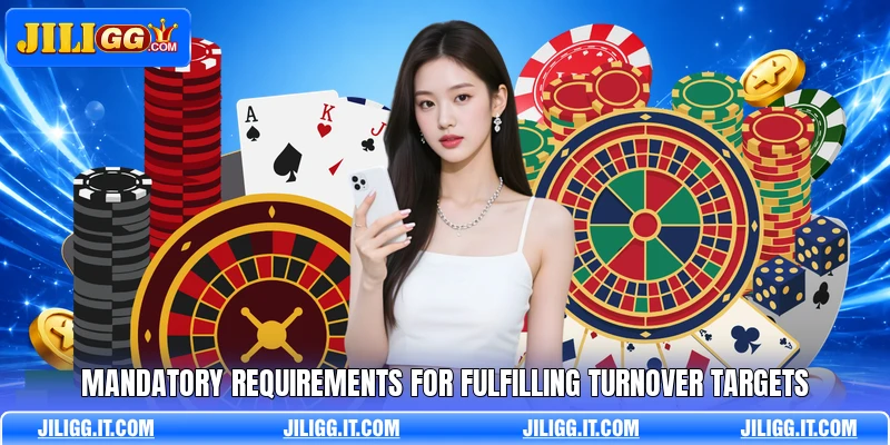 Mandatory requirements for fulfilling turnover targets Mandatory requirements for fulfilling turnover targets