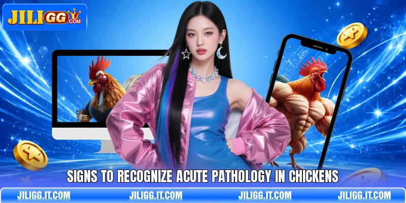Signs to recognize acute pathology in chickens